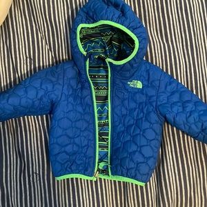 North face reversible winter warm coat 12-18 months